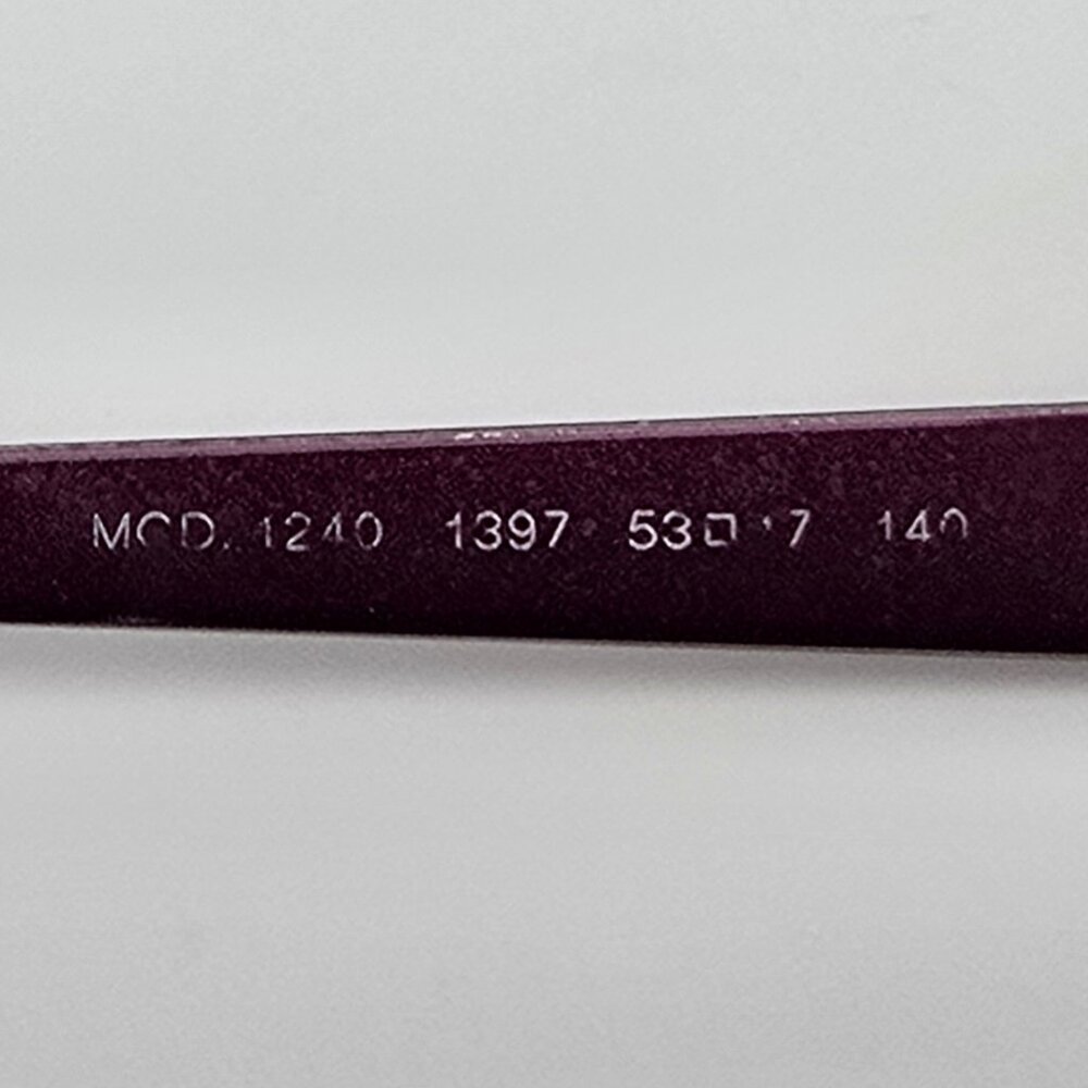 Versace Mod. 1240 1397 Plum Purple Cat Eye Eyeglasses Frame Italy 53-17-140 - Picture 7 of 14